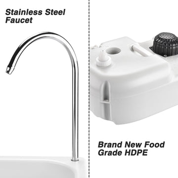 Yescom HDPE material ensures safe, durable water storage outdoors.