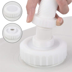 Yescom water tank dual holes for filling and waste management.