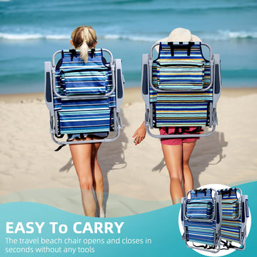 Yestomo ergonomic backpack straps reduce shoulder strain during beach trips.