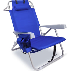 Yestomo beach chair with backpack straps for hands-free beach trips