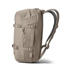 YETI Crossroads Backpack 35L luggage pass-through sleeve supports secure roller luggage.