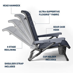 YETI Hondo chair with four reclining levels for customizable comfort.