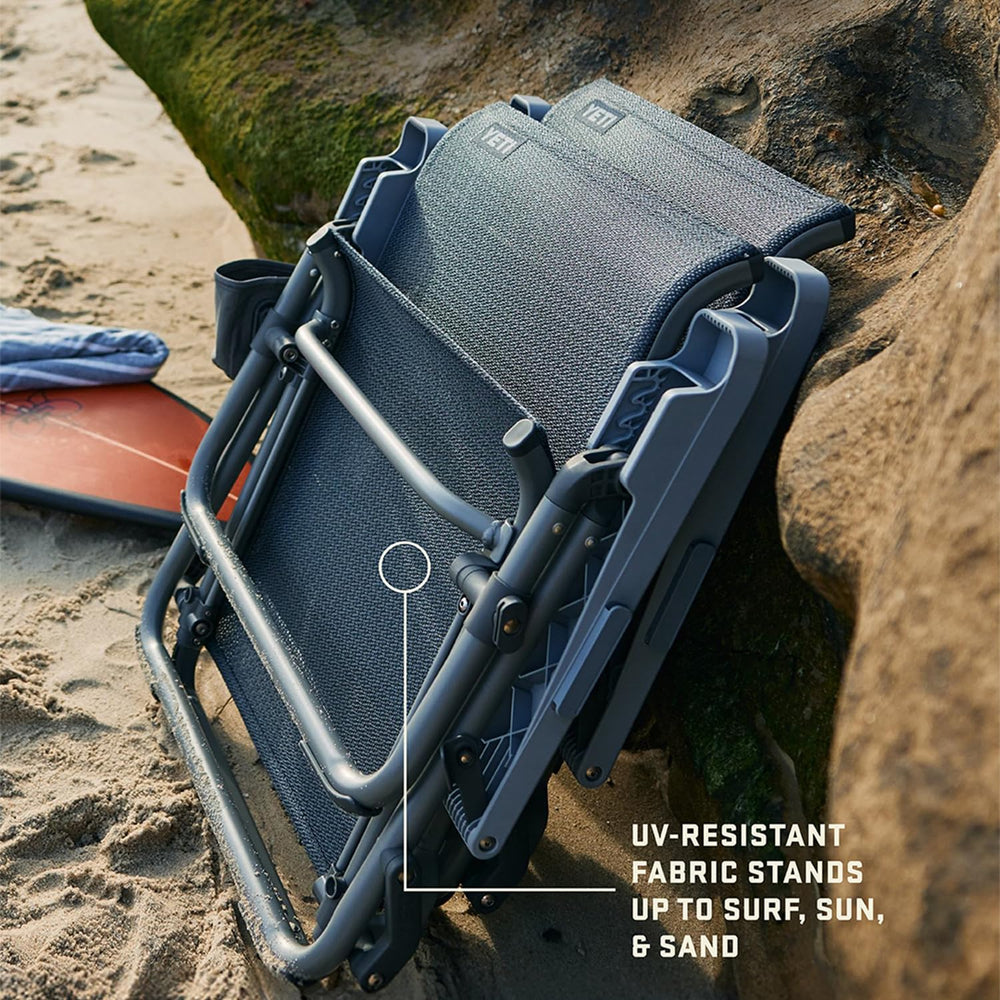 YETI Hondo chair with LongHaul shoulder strap for easy transport