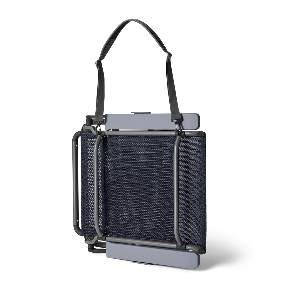 YETI Hondo chair includes shoulder strap and cup holder for convenience.