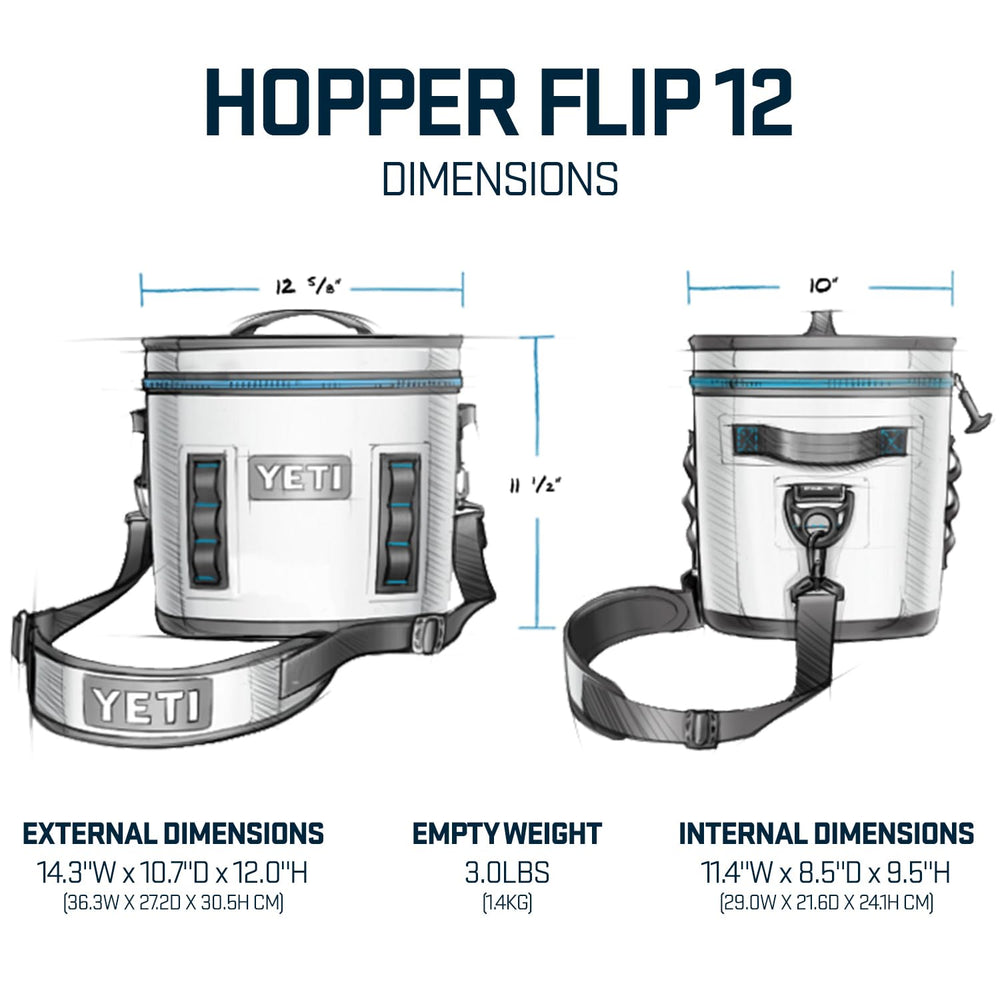 YETI Hopper Flip 12 coldcell insulation close-up highlighting cold retention