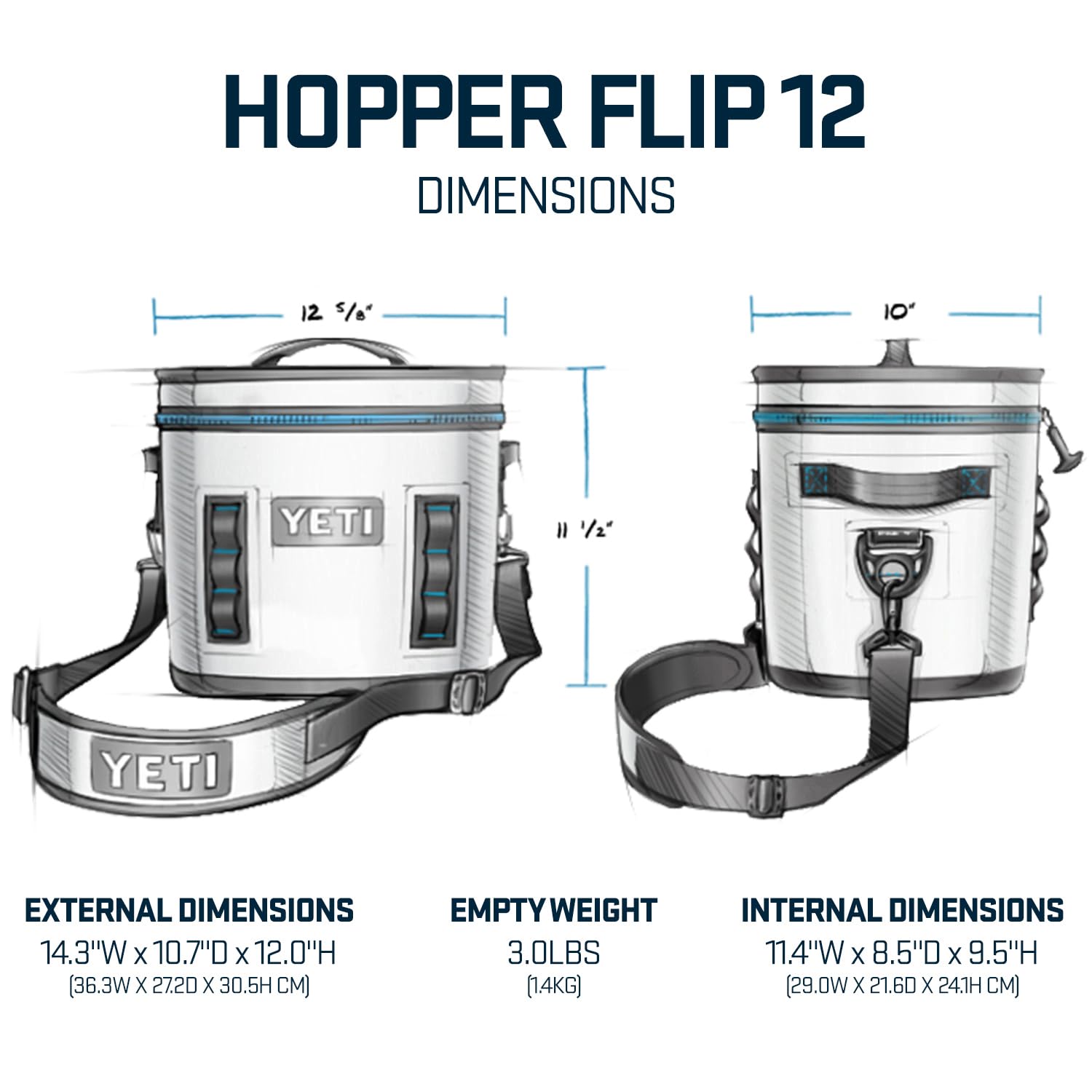 YETI Hopper Flip 12 Firefly Yellow top view emphasizes compact portability.