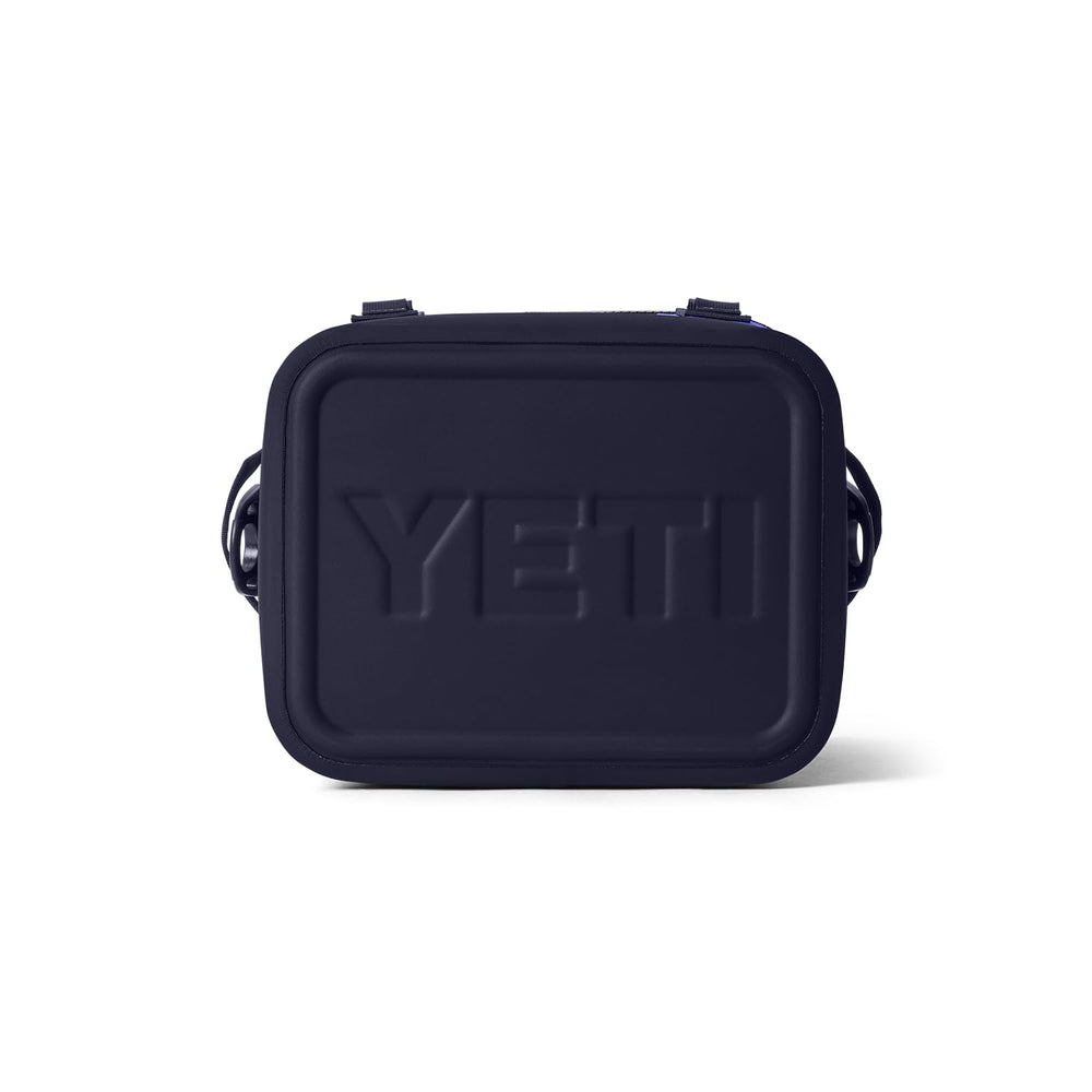 YETI Hopper Flip 12 Ultramarine Violet UV resistant fabric withstands sun exposure.