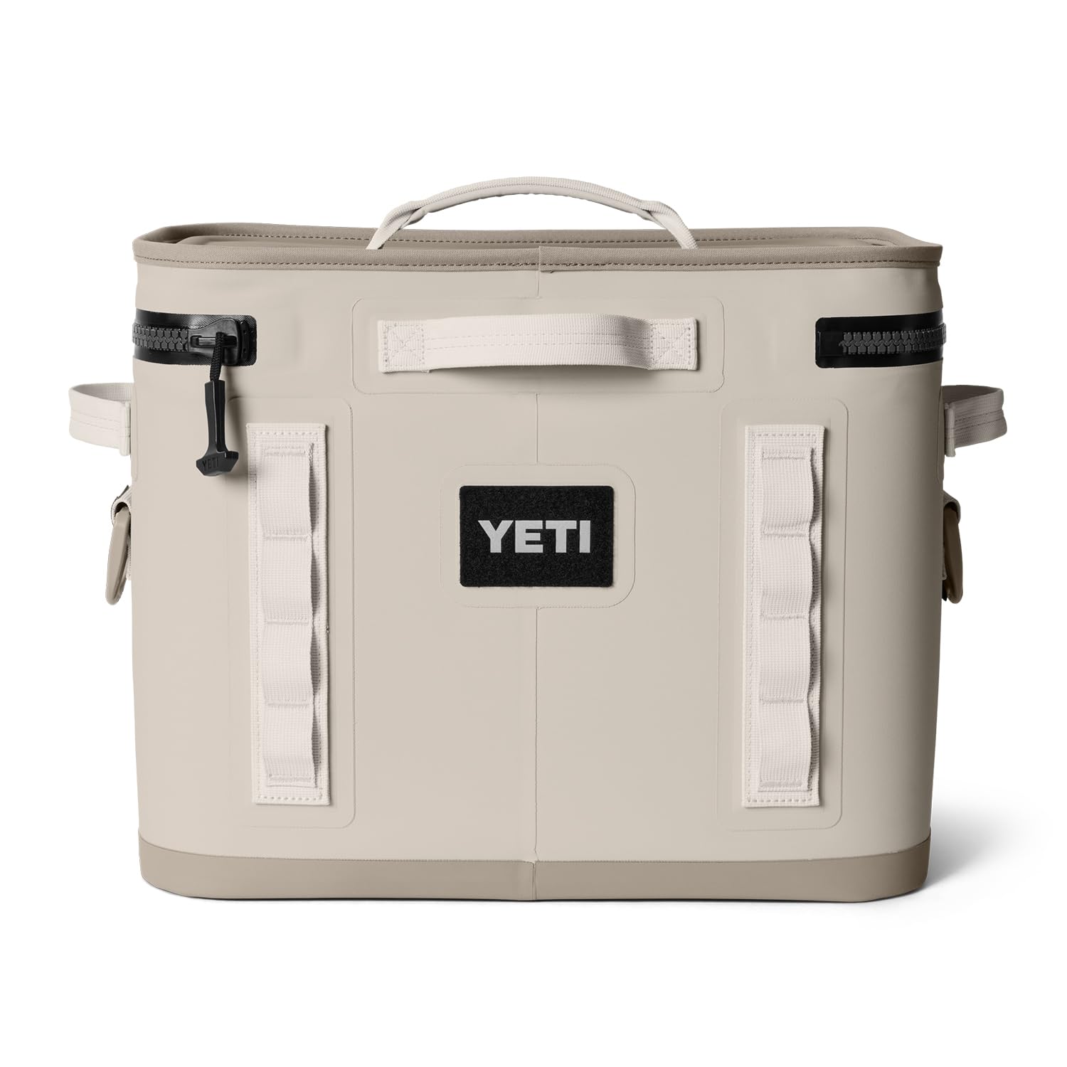YETI Hopper Flip 18 Cape Taupe waterproof shell withstands rain and mud