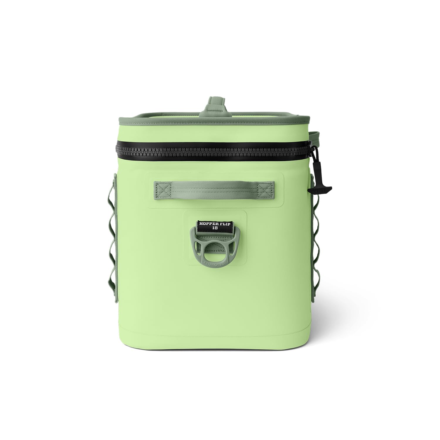 YETI Hopper Flip 18 Key Lime open lid interior shows ample space.