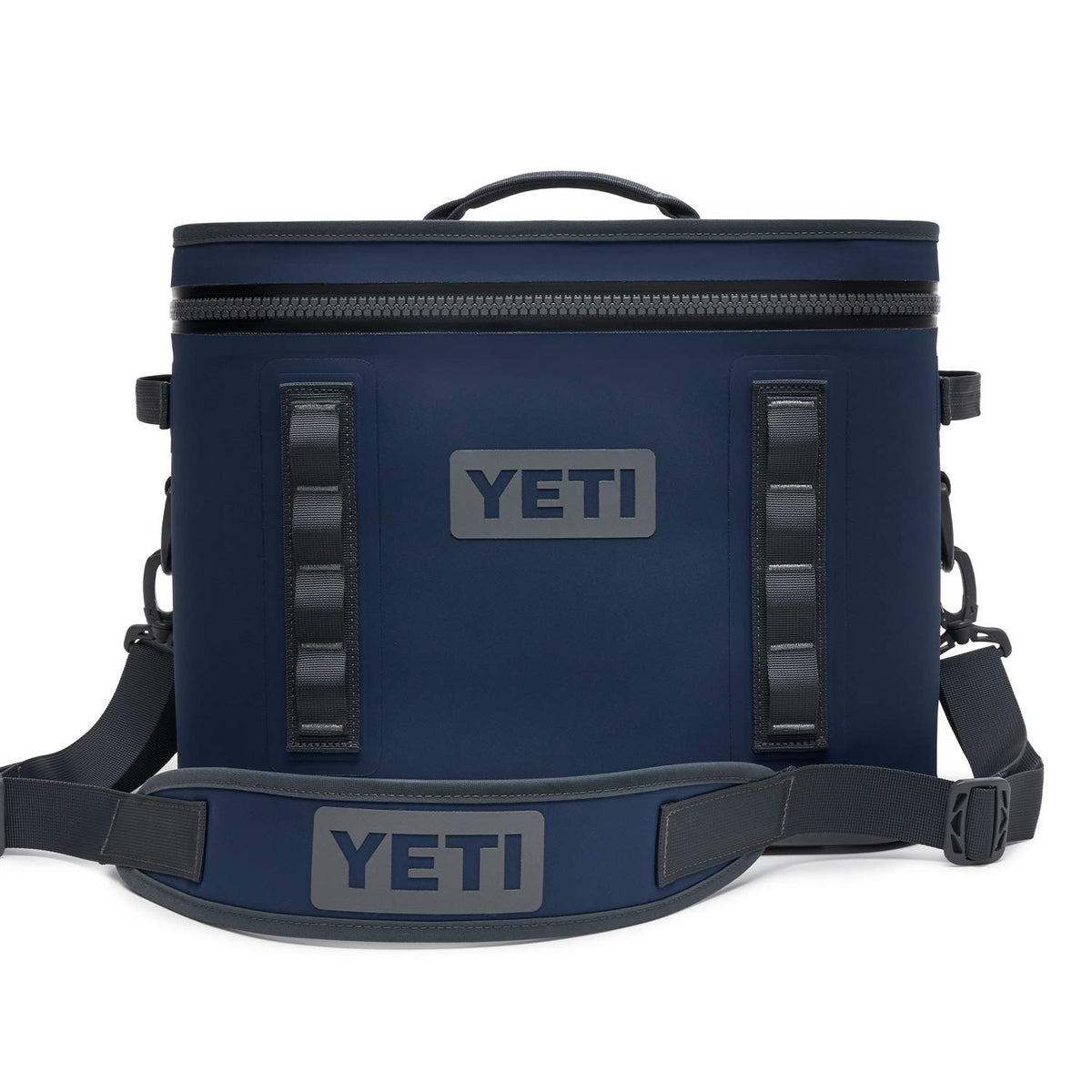 YETI Hopper Flip 18 navy with ColdCell insulation keeps drinks cold on rugged trips