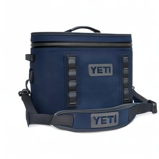 YETI Hopper Flip 18 navy durable fabric withstands sun and rough handling