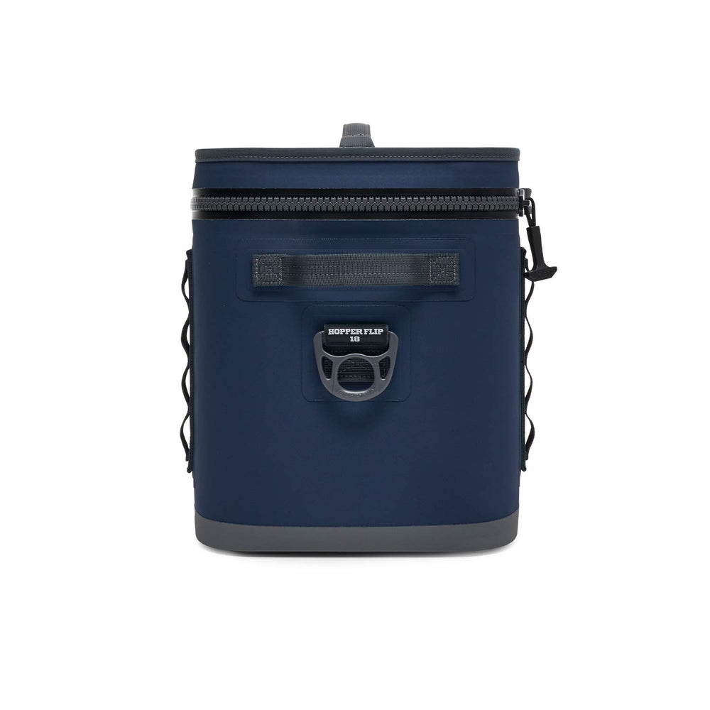 YETI Hopper Flip 18 navy DryHide shell resists punctures and abrasions