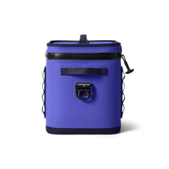 YETI Hopper Flip 18 ultramarine violet high-density fabric guards contents from UV exposure on sunny days.