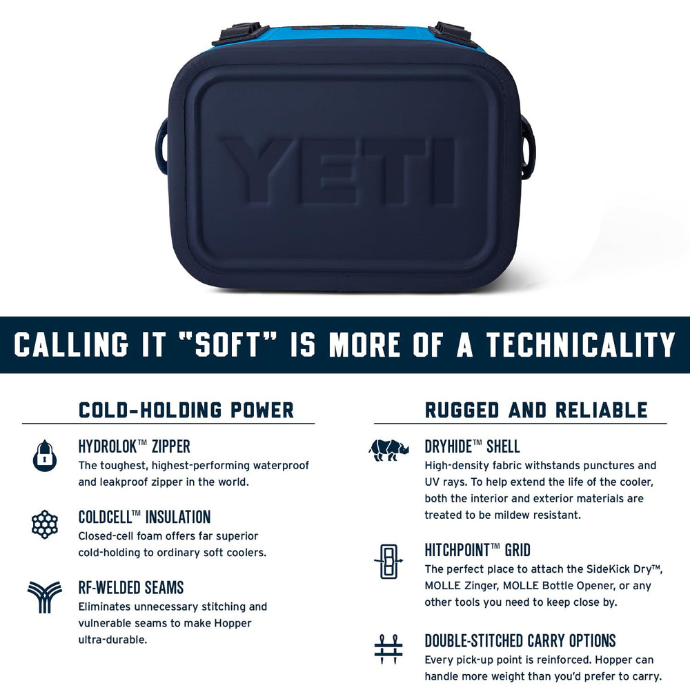 YETI Hopper Flip 8 insulated coldcell image suggests longer cooling.