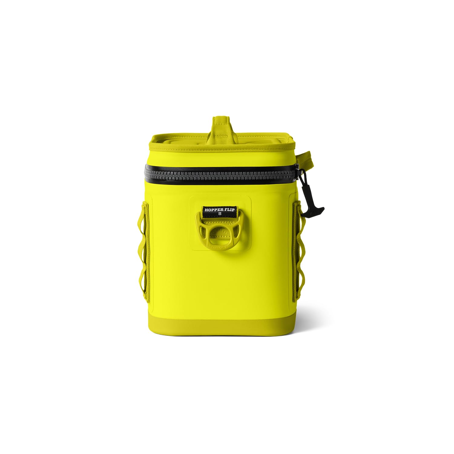 YETI Hopper Flip 8 Firefly Yellow side view showing capacity.