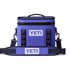YETI Hopper Flip 8 Ultramarine Violet open-top for quick access on trips.
