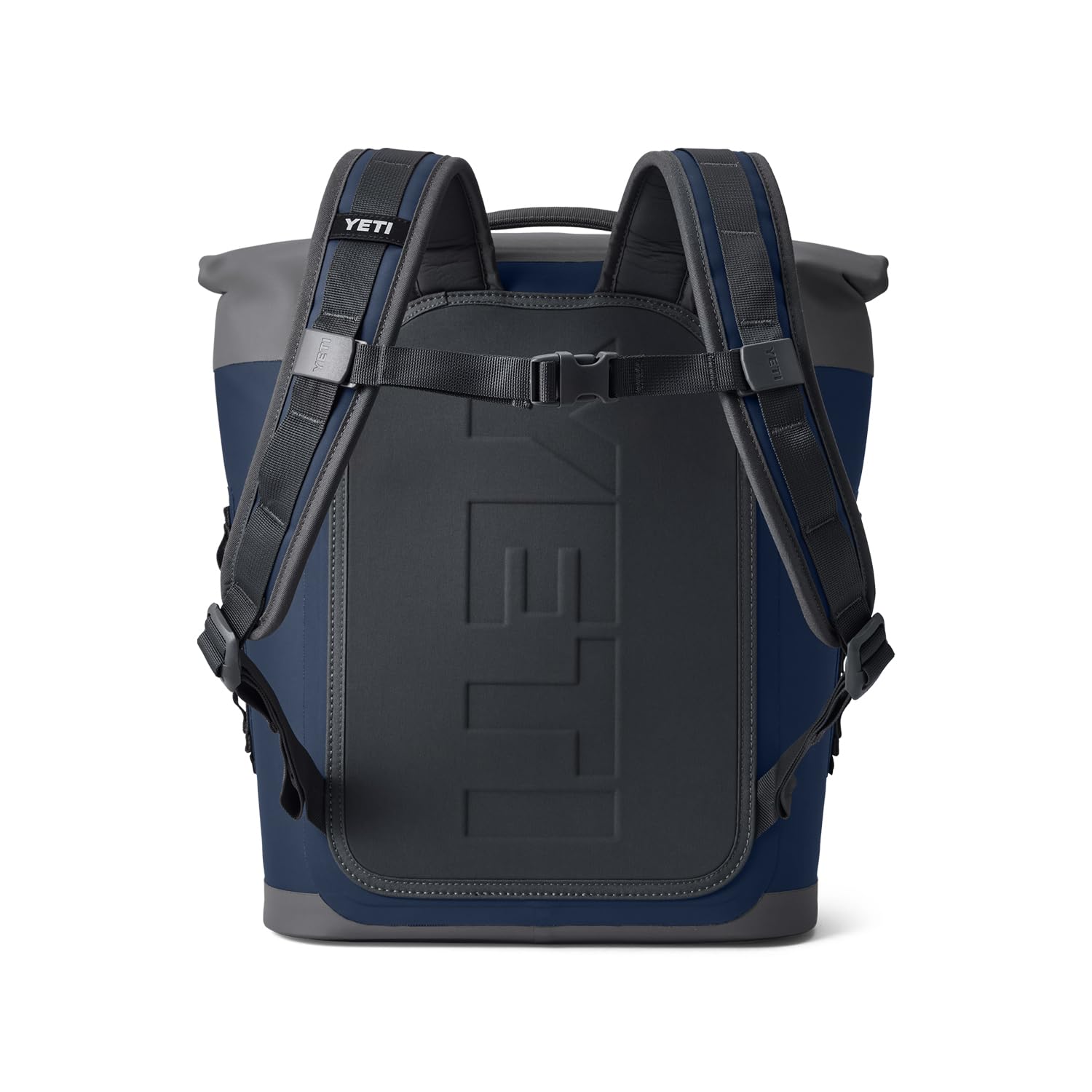 YETI Hopper M12 navy design in outdoor setting for context.