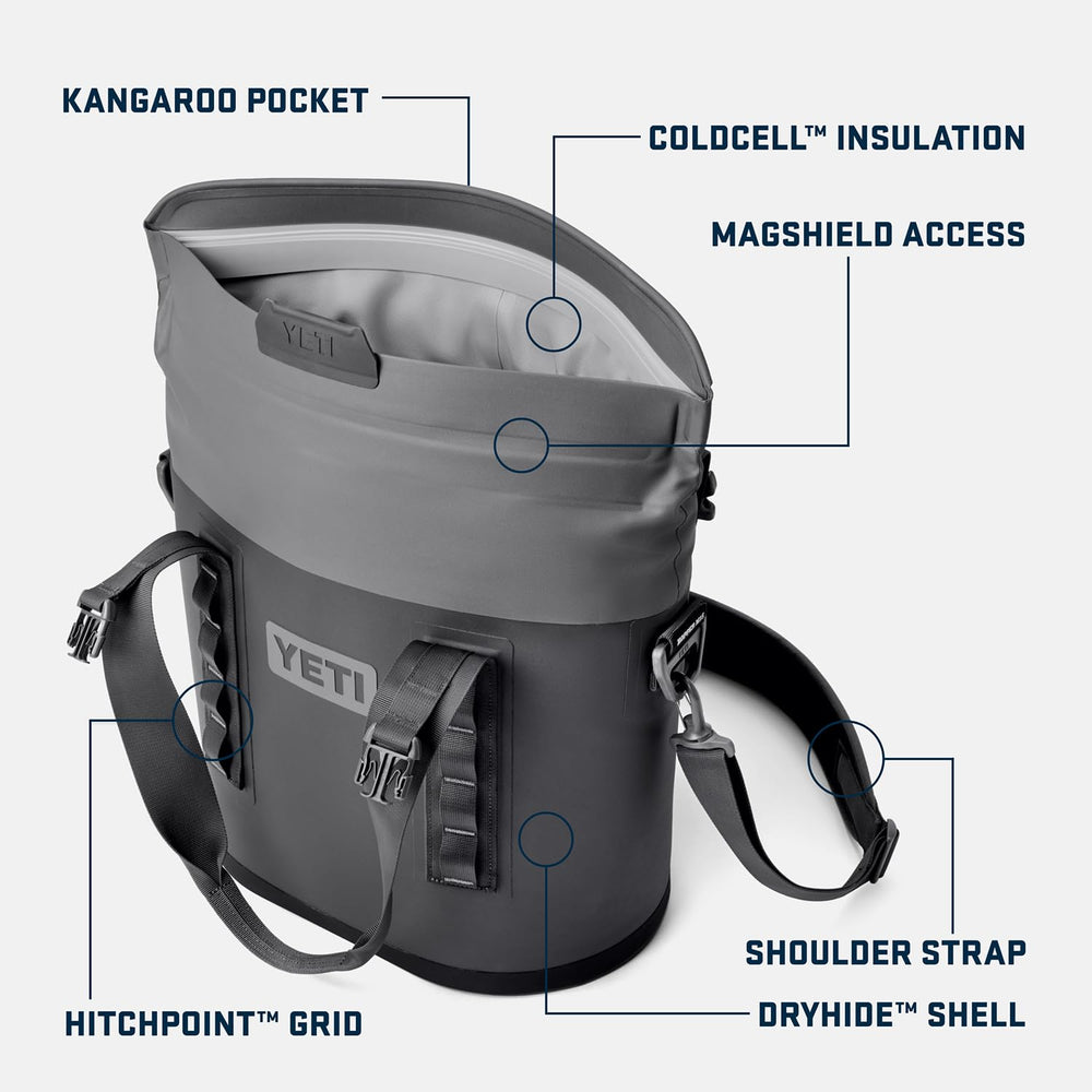 YETI Hopper M15 Navy coldcell insulation preserves cold beverages