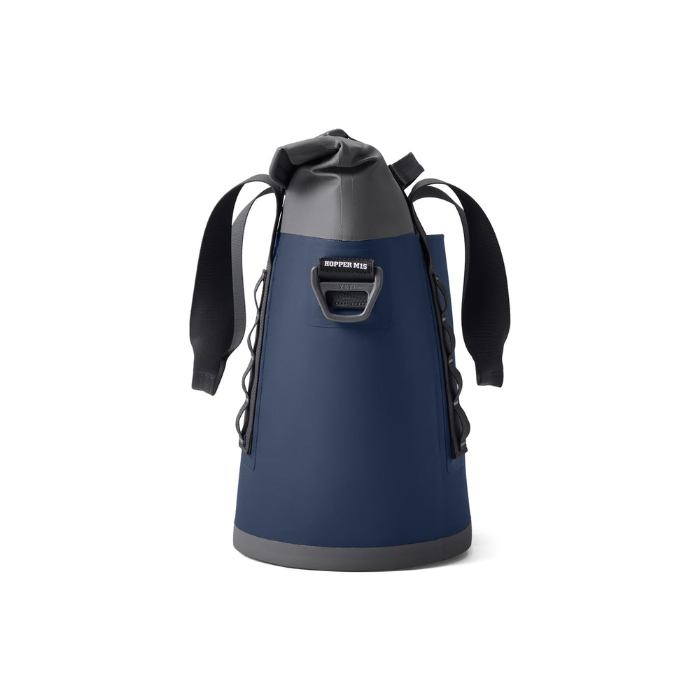 YETI Hopper M15 Navy packed with ice demonstrates high capacity