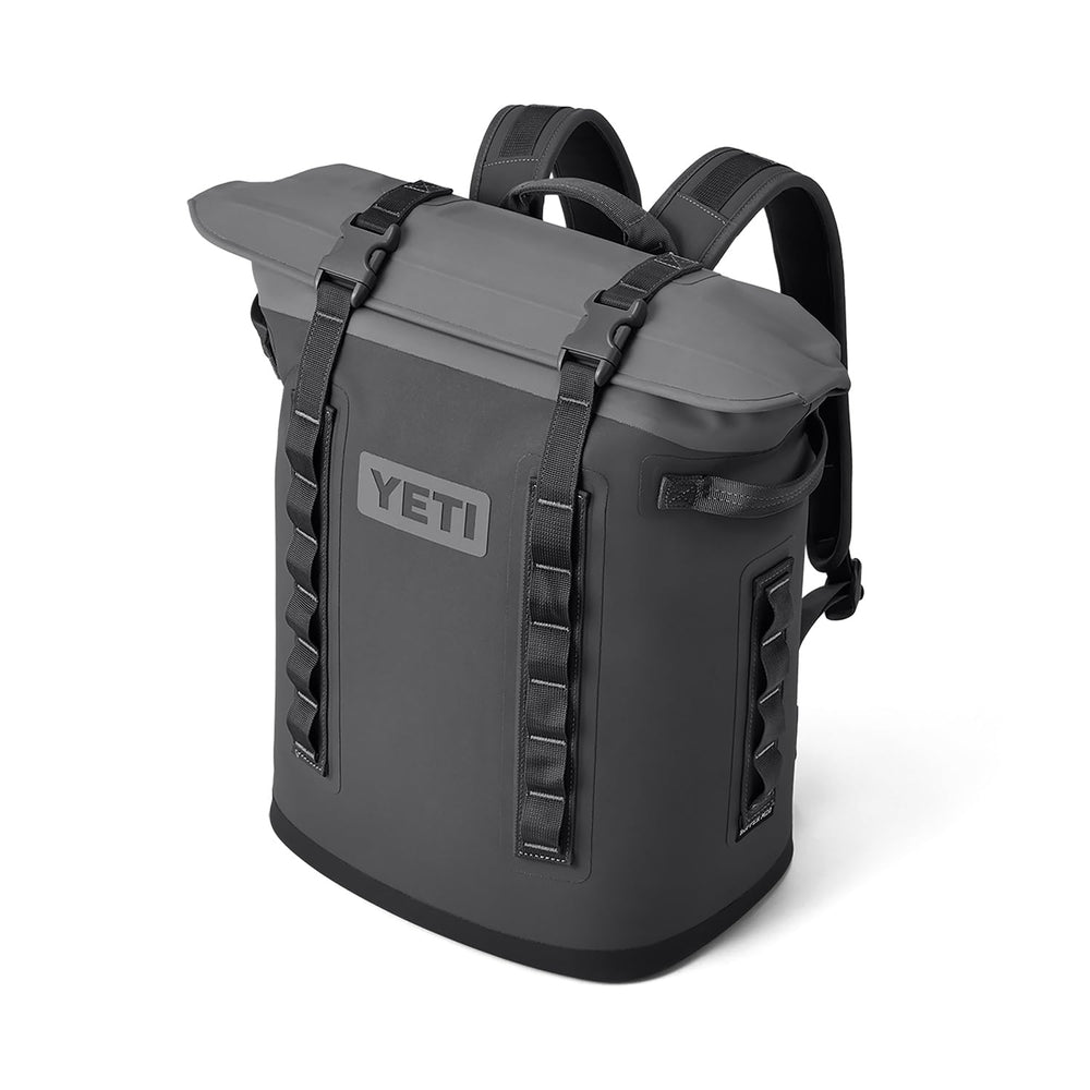 YETI Hopper M20 ColdCell insulation in action keeps drinks cool on longer trips.