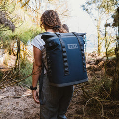 YETI Hopper M20 ColdCell insulation keeps drinks cold on long outdoor days.