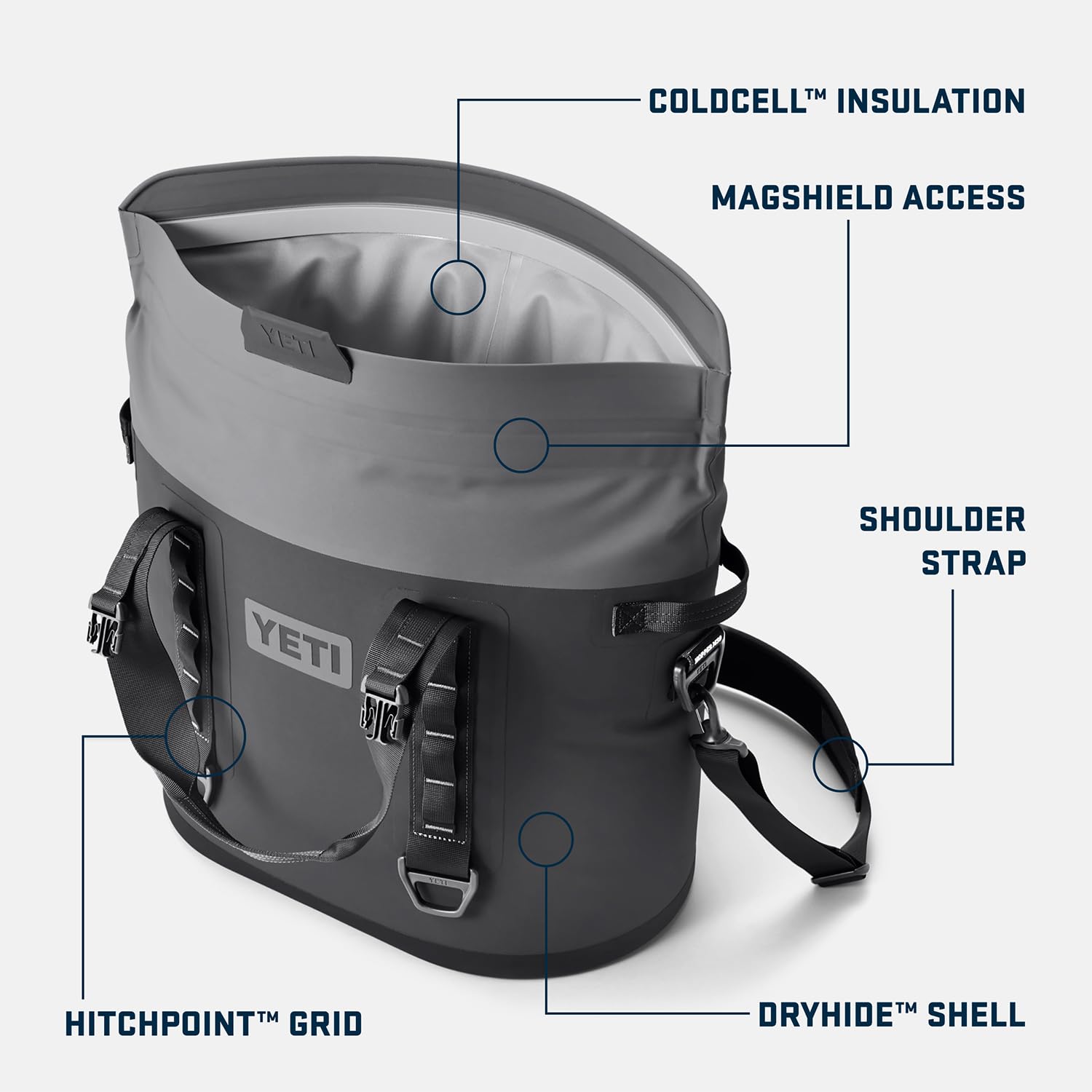 YETI Hopper M30 dryhide shell resists punctures and UV exposure