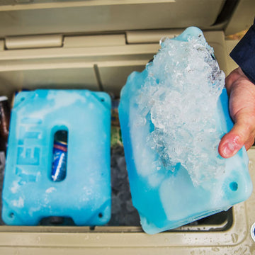 YETI Ice dimensions display 8in long, 2-5-8in wide, 1-5-8in high