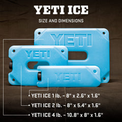 YETI Ice pack close-up highlights break-resistant design for rugged outdoor use