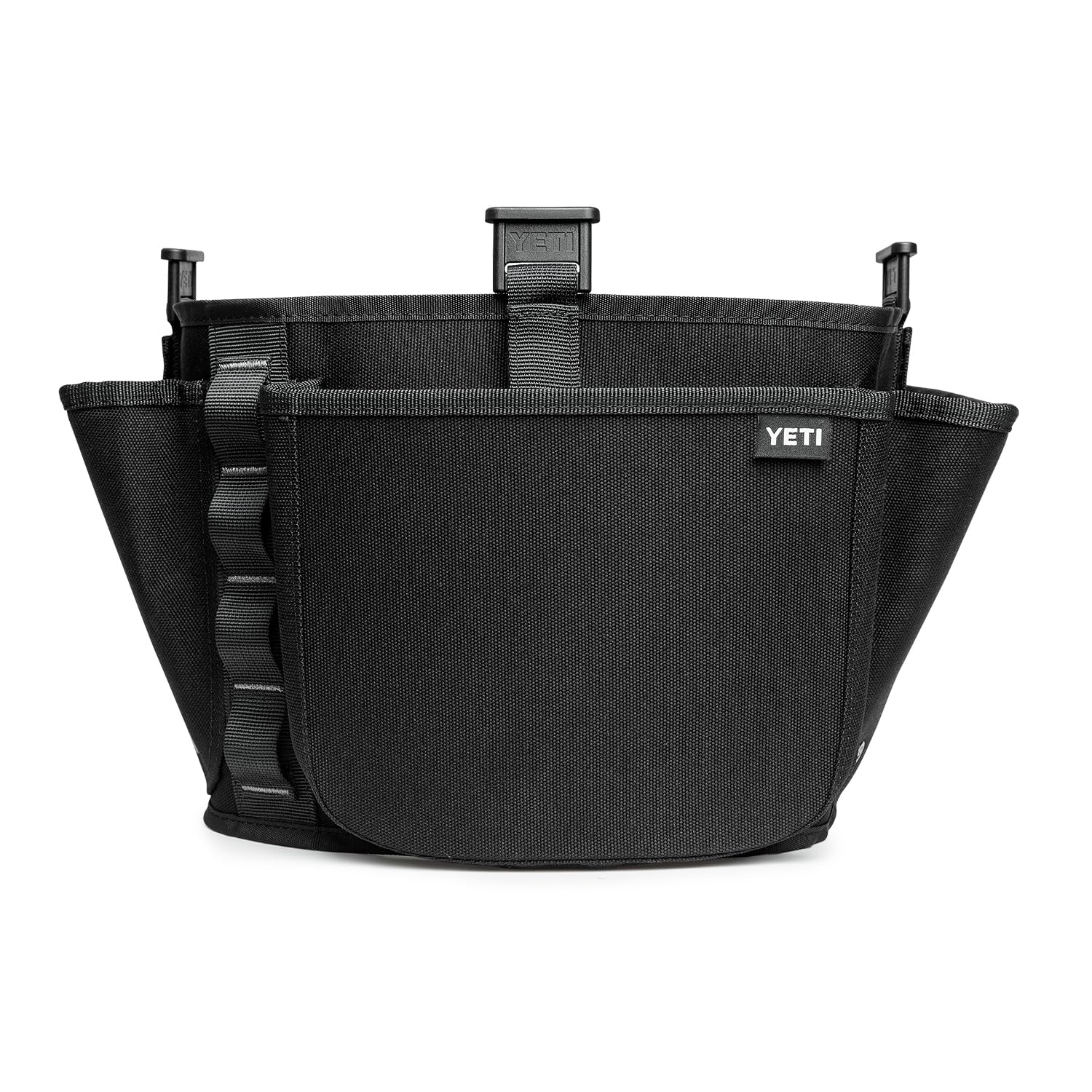 YETI LoadOut belt keeps essentials within reach during outdoor tasks.
