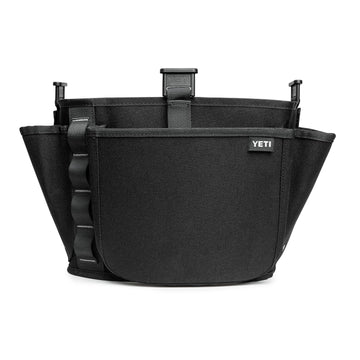 YETI LoadOut belt keeps essentials within reach during outdoor tasks.