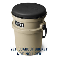 YETI LoadOut Bucket Swivel Seat weather seal protecting gear from the elements