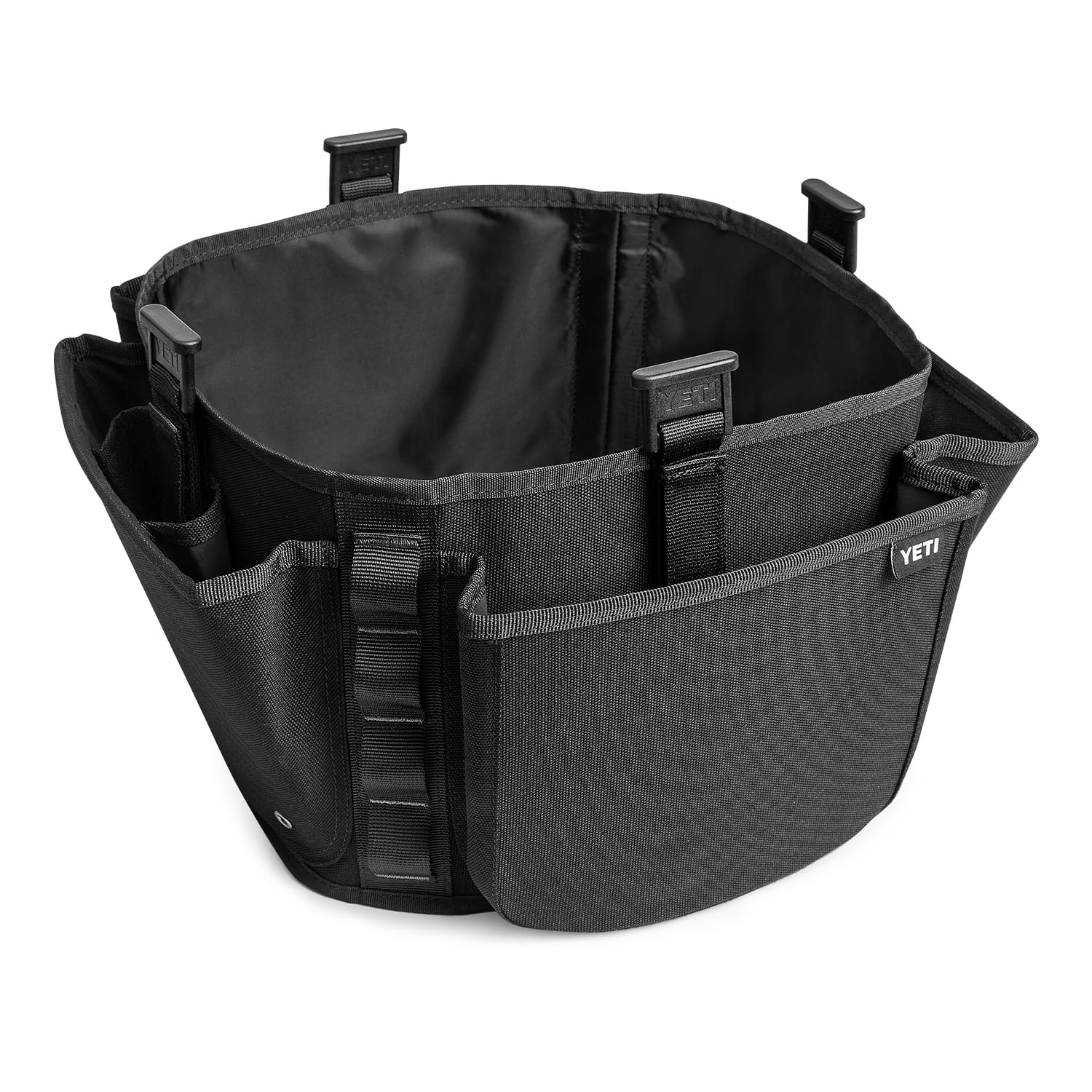 YETI LoadOut belt attachment close-up shows rugged durability for quick gear access.