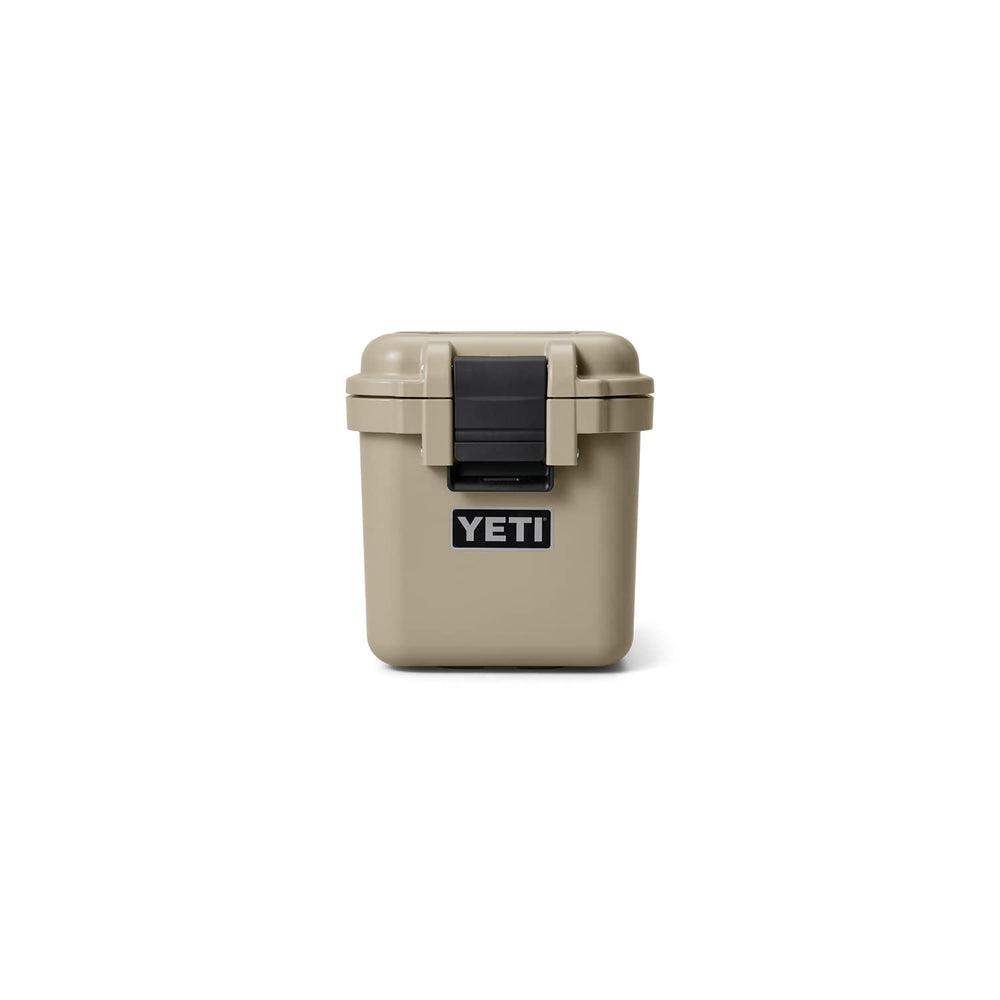 YETI LoadOut GoBox 15 Tan pack-and-stack design optimizes multi-box packing.