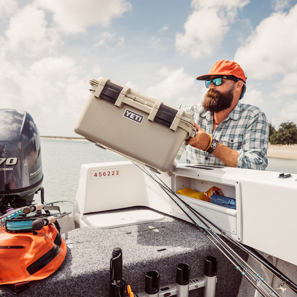 YETI LoadOut GoBox defender material robust shell in rugged conditions.