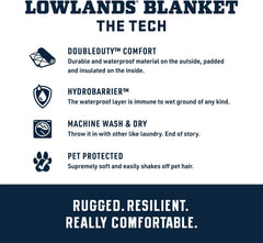 YETI Lowlands Blanket pet-protected design resists fur and dirt