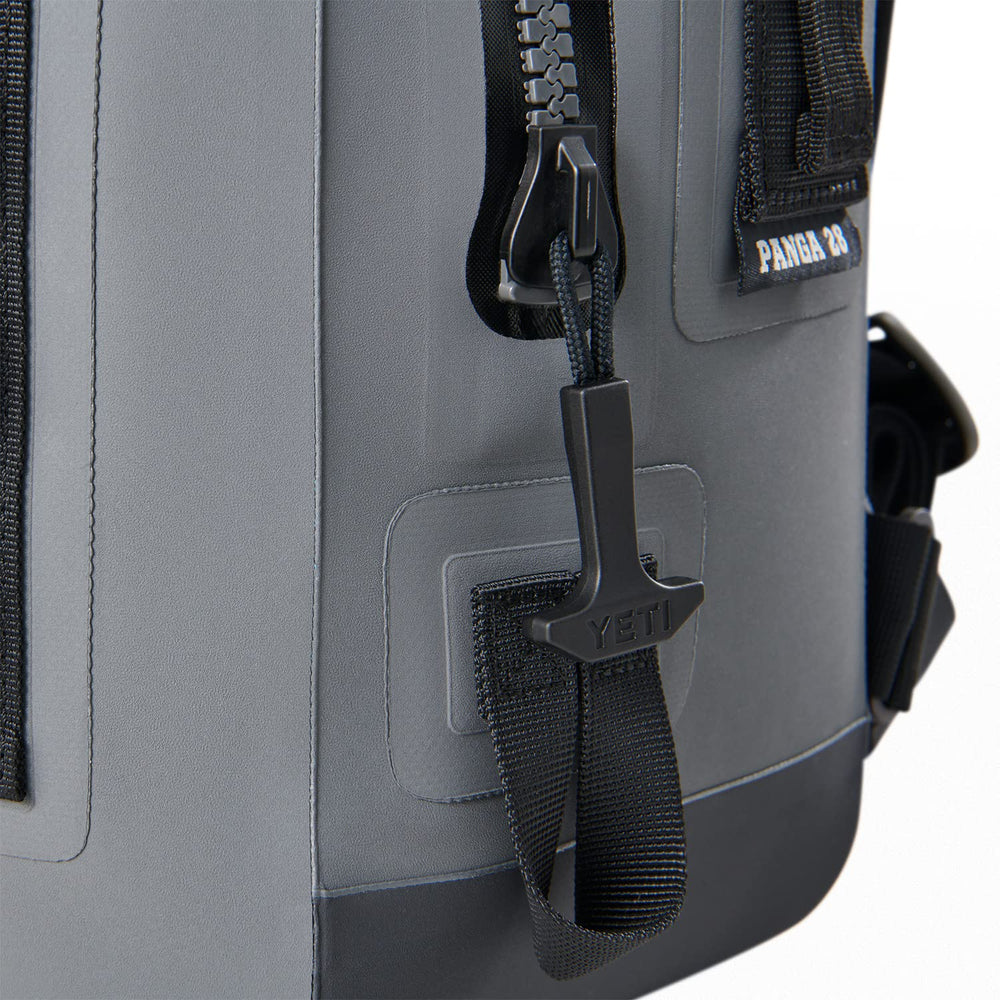 YETI Panga 28 removable chest strap for secure trekking.