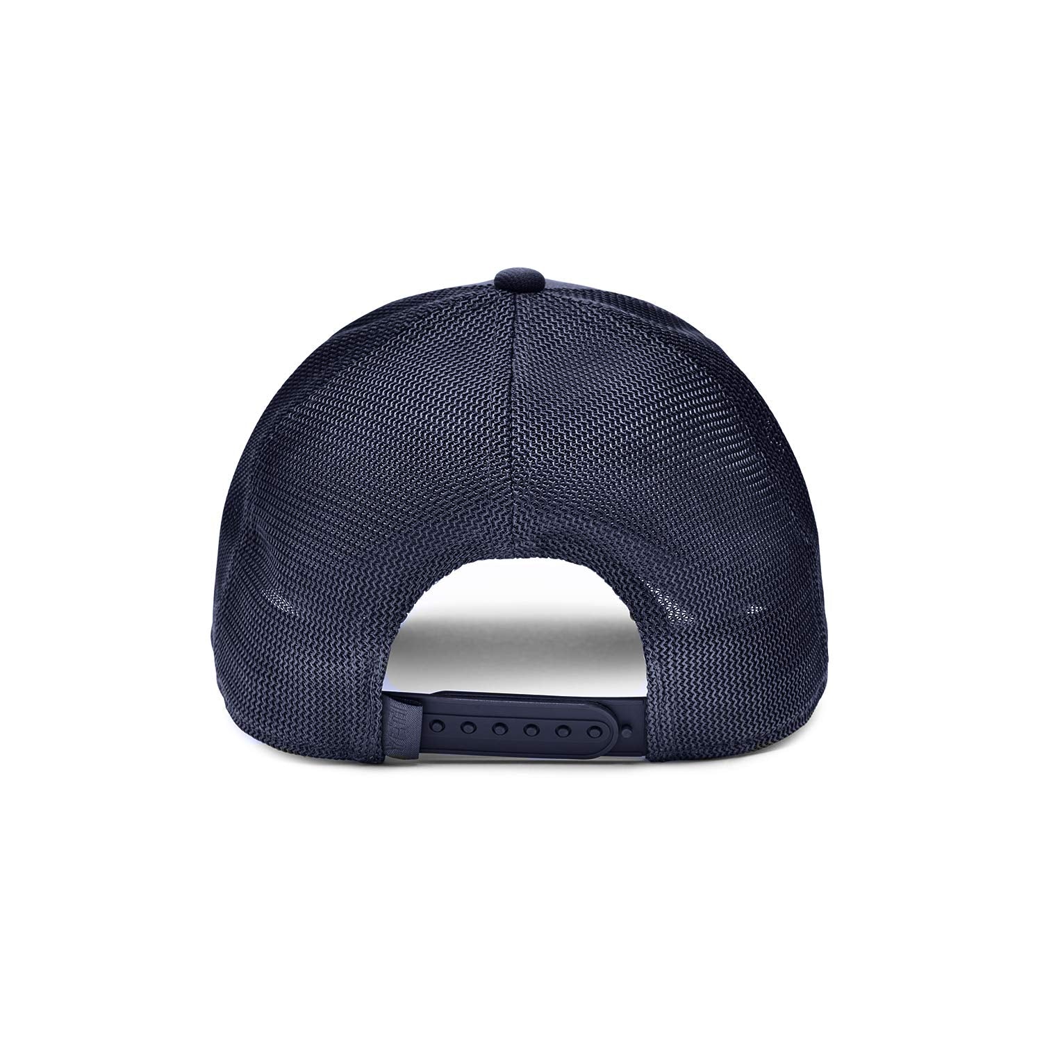 YETI Patch Trucker Hat Navy - back view with adjustable strap