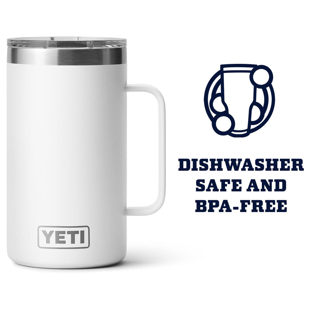 YETI Rambler 24 oz Mug with MagSlider lid close view showing magnetic closure for secure use