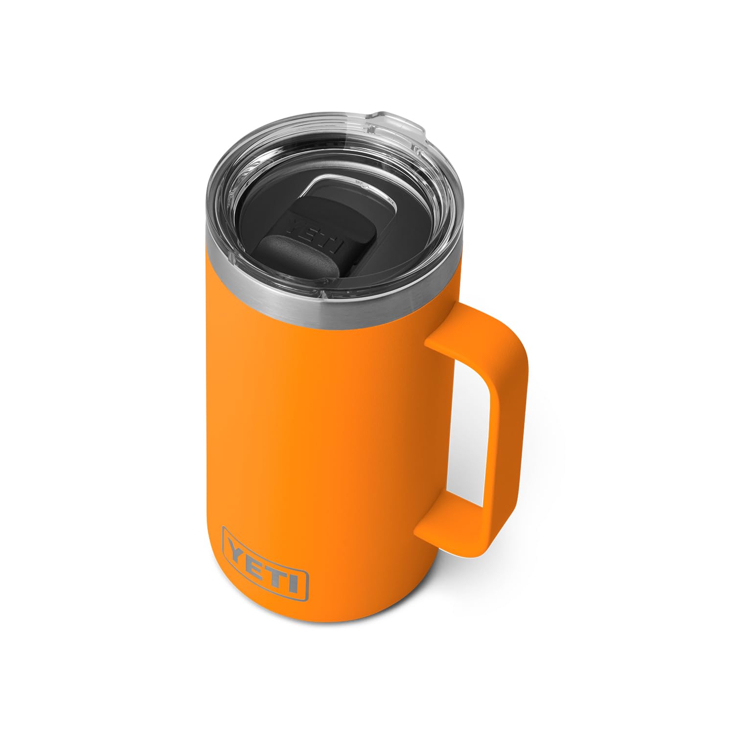YETI Rambler 24 oz mug with MagSlider lid in King Crab for secure sipping