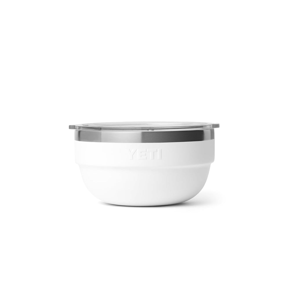 YETI Rambler Bowl 18/8 stainless steel resists puncture and rust.
