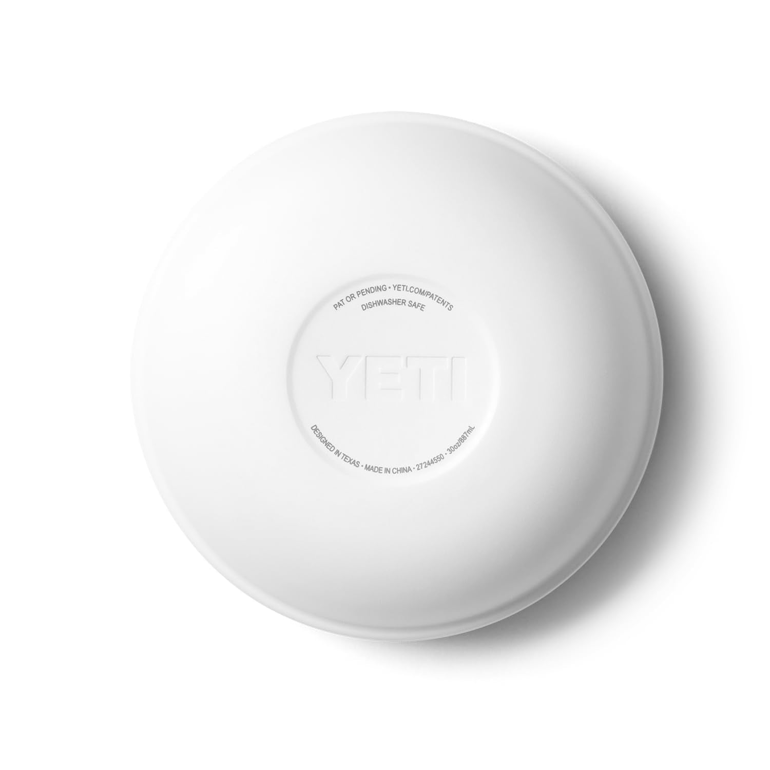 YETI Rambler Bowl dimensions 6.49 W x 5.98 D x 3.41 H enable compact storage.