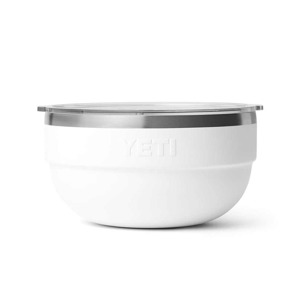 YETI Rambler Bowl dimensions illustrate compact footprint for cupboards and camp kitchens.