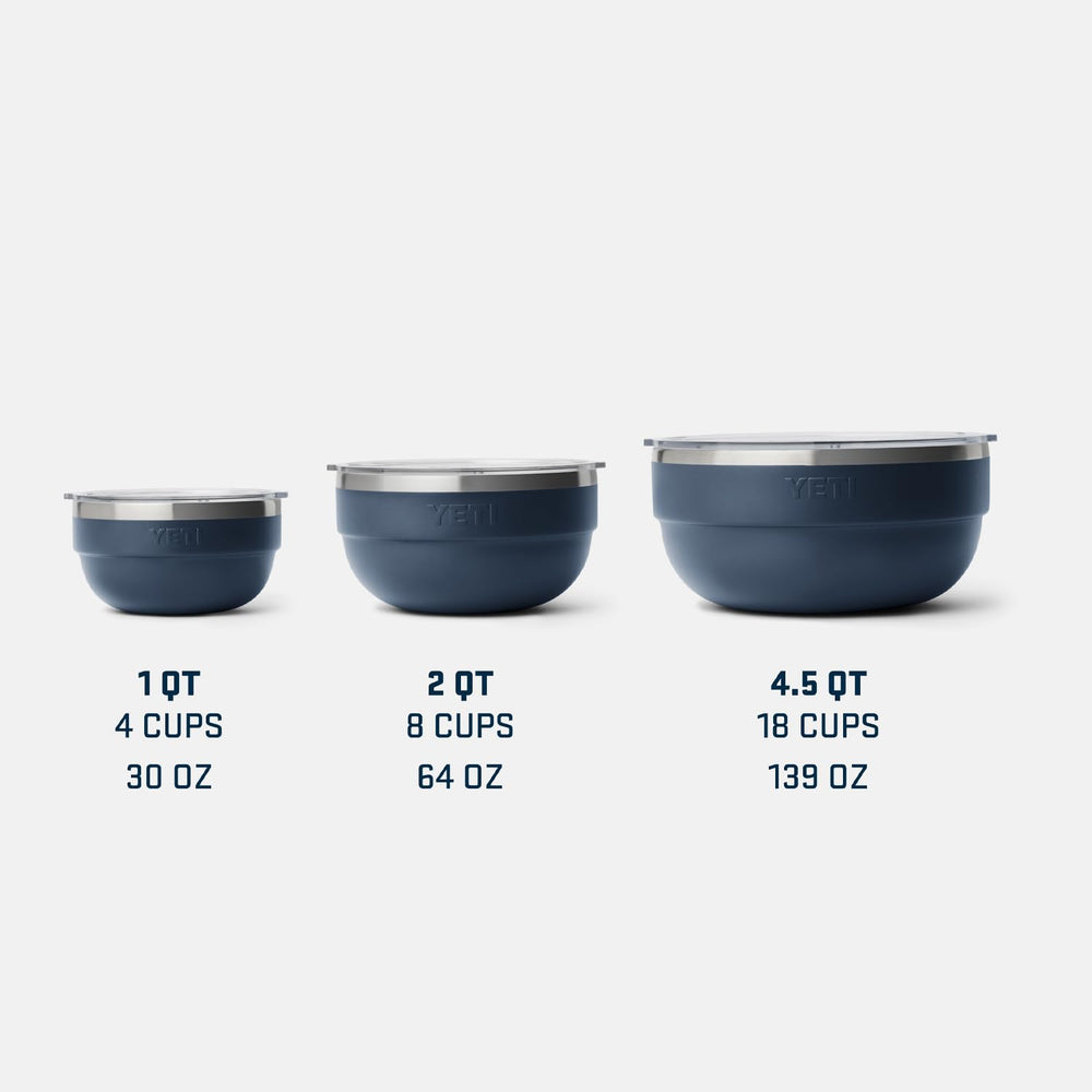 YETI Rambler Bowl stackable design saves space in kitchen or camp