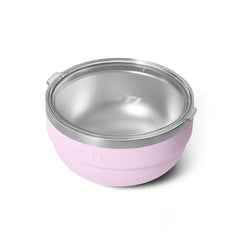 YETI Rambler Bowls Cherry Blossom with lid keeps hot queso ready to serve