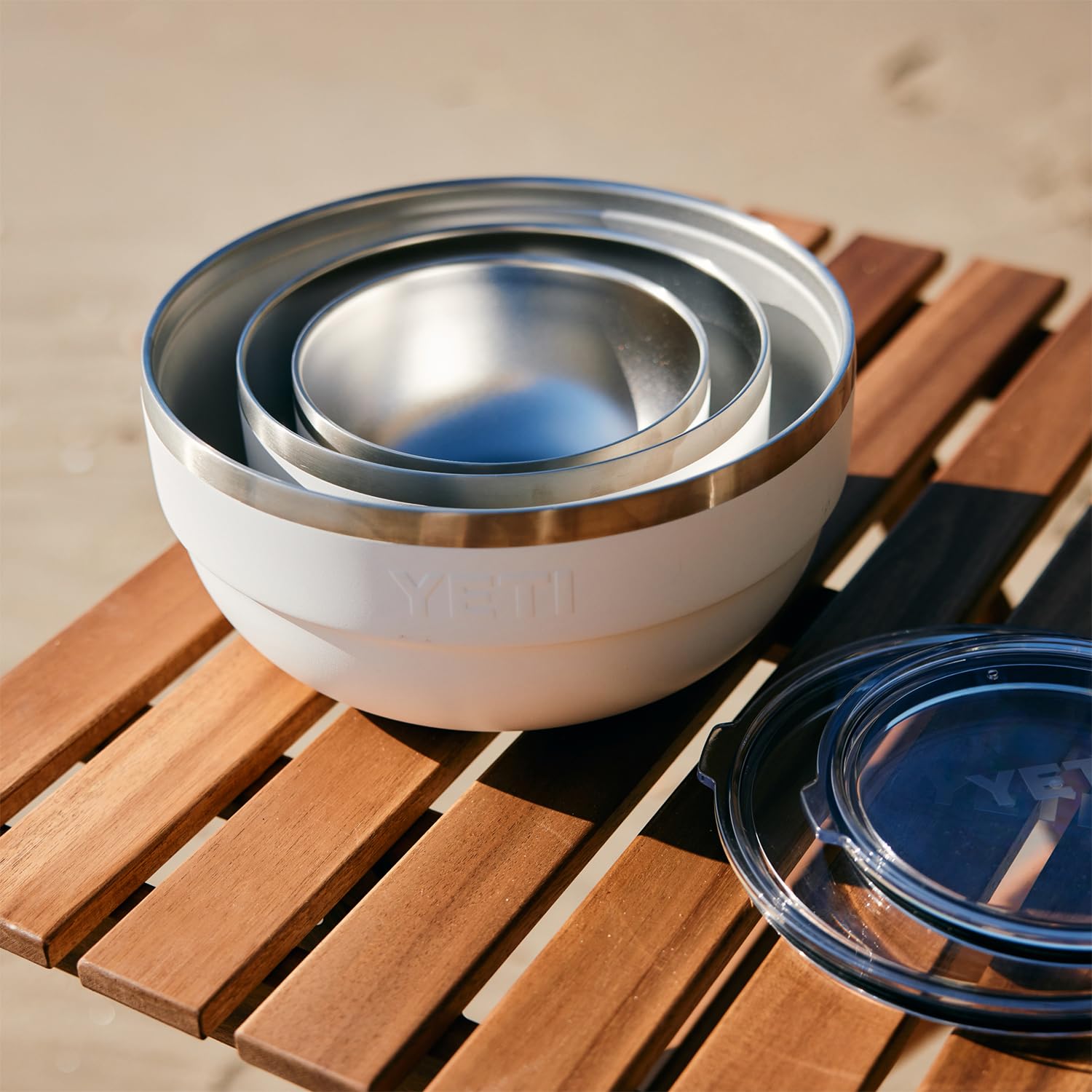 YETI Rambler Bowls stacked and nestable for space-saving storage