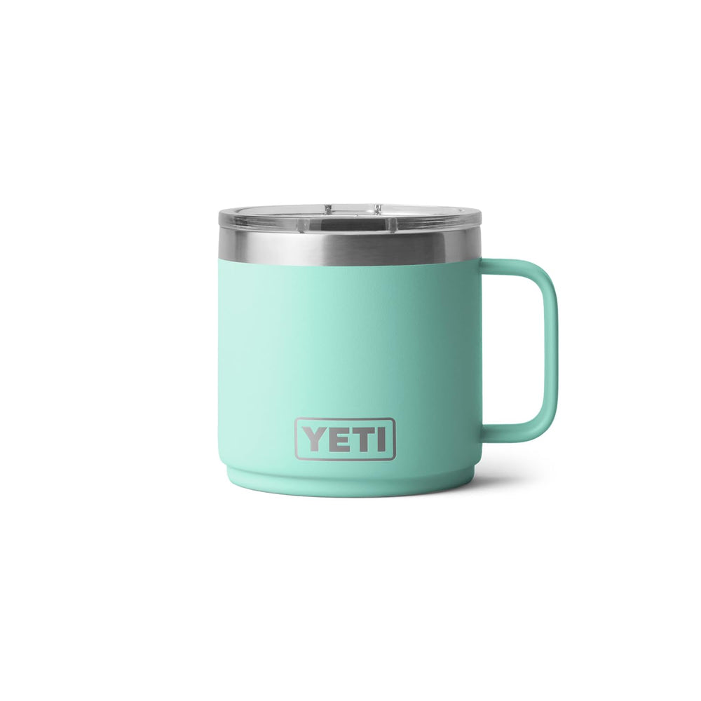 YETI Rambler double-wall vacuum insulation maintains temperature.