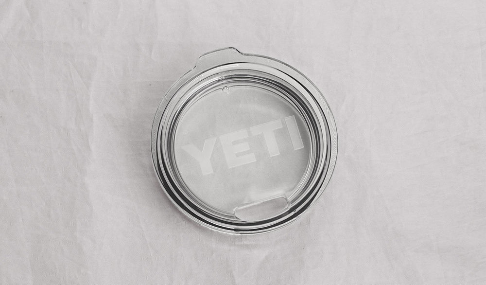 YETI Rambler lid crystal-clear view lets you see drink status