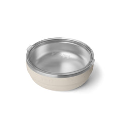 YETI Rambler Low Bowl cape taupe with lid keeps meals fresh for picnics