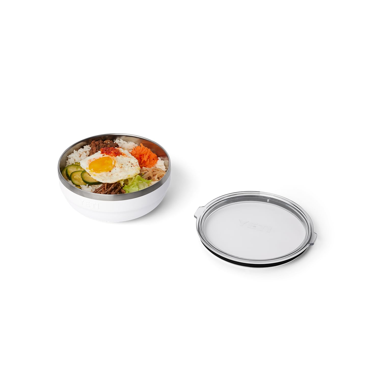 YETI Rambler Low Bowl dimensions indicate 1.6 qt capacity for family meals