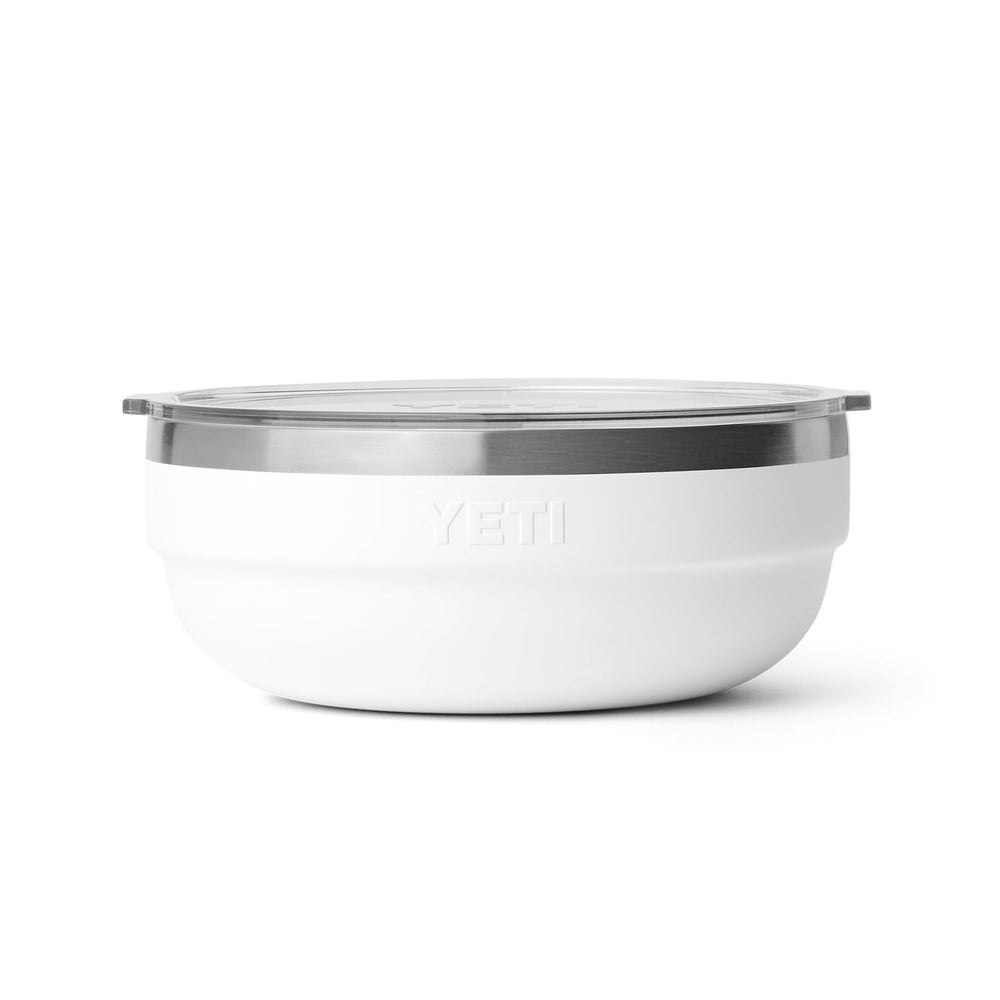 YETI Rambler Low Bowl nestable with its lid for compact storage